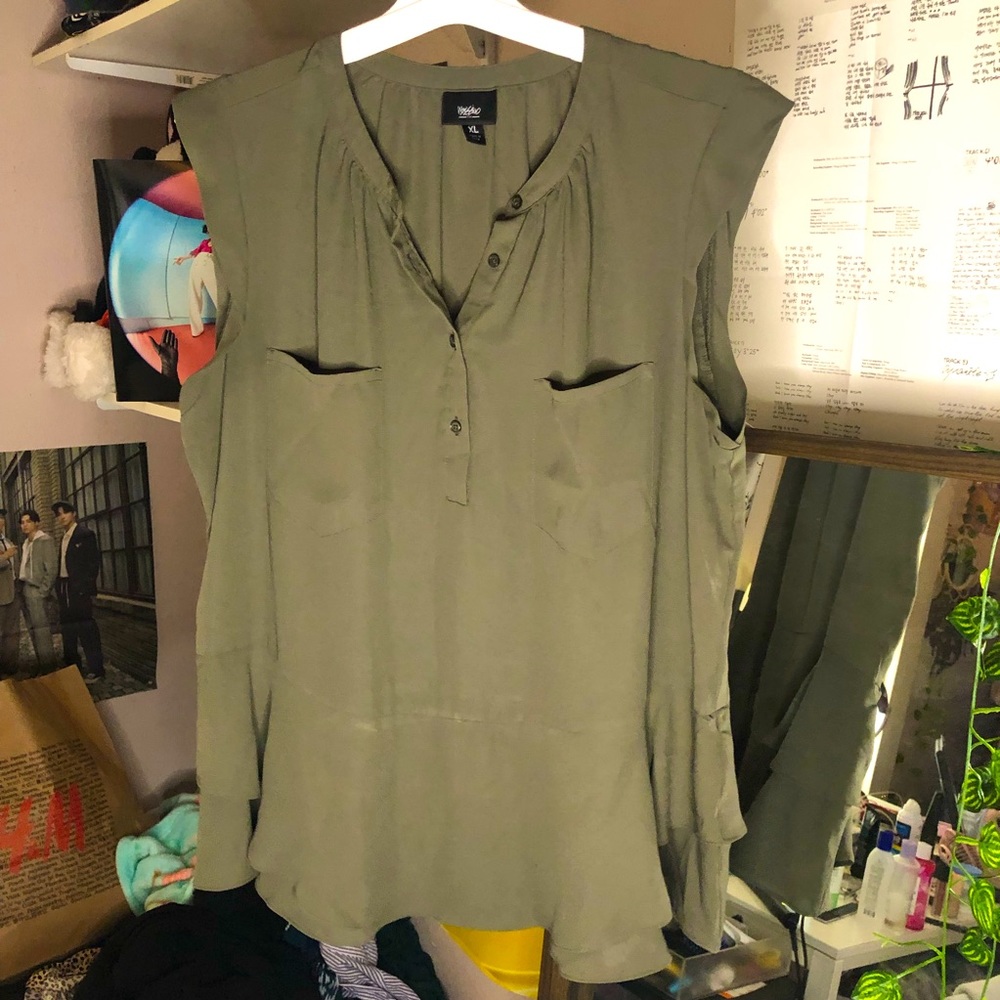 Dark green blouse XL